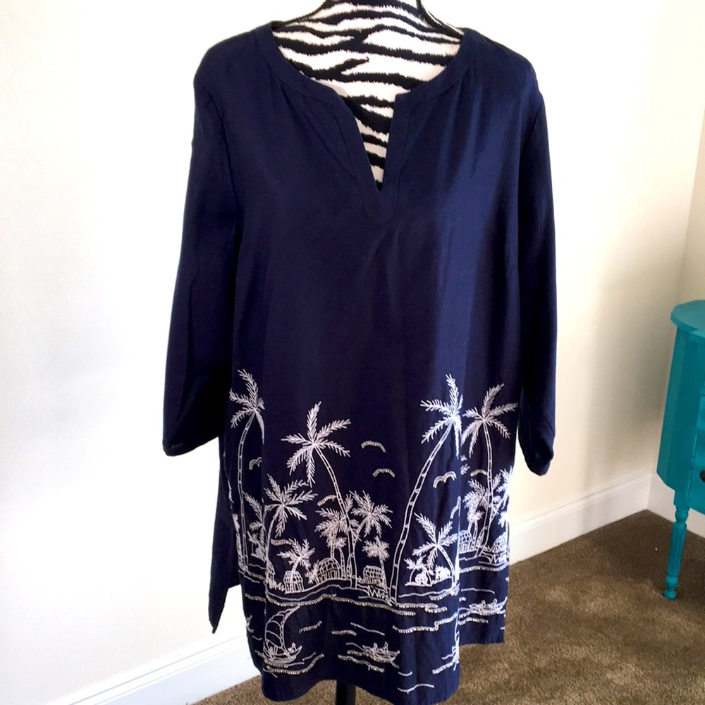 Size XL linen/cotton blend dress